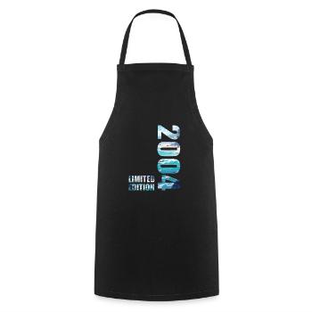 2004 Limited Edition T-Shirt Birthday Idea - Cooking Apron - black - Front - AI Model Male 185 dark (185cm)
