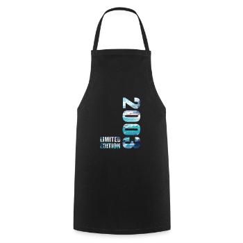 2003 Limited Edition T-Shirt Geburtstags Idee - Kochschürze - Schwarz - Vorne - AI Model Male 185 dark (185cm)