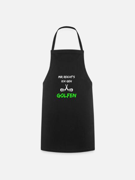 Geschenk für Golfer Mir reichts ich geh Golfen - Kochschürze - Schwarz