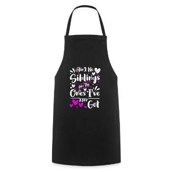 Sibling love, children, love, cohesion - Cooking Apron - black - Front - AI Model Male 185 dark (185cm)