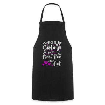 Protection de la vie familiale Sarcasme - Tablier de cuisine - noir - Devant - AI Model Male 185 dark (185cm)