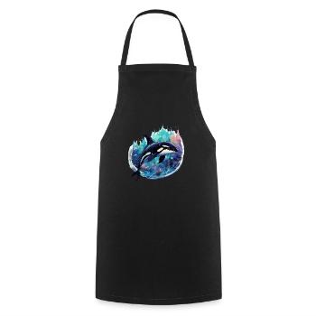 Orque pour les fans d’animaux marins, cadeau de vacances baleine - Tablier de cuisine - noir - Devant - AI Model Male 185 dark (185cm)