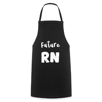 Future Rn - Nurse - Cooking Apron - black - Front - AI Model Male 185 dark (185cm)