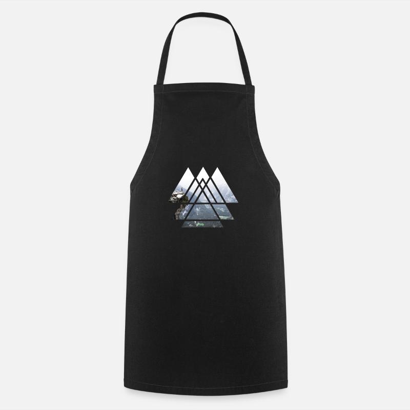 Mountain Explore - Cooking Apron - black