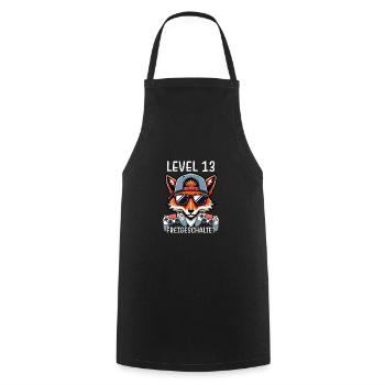 Level 13 Freigeschaltet Gamer Geburtstag Gaming - Kochschürze - Schwarz - Vorne - AI Model Male 185 dark (185cm)