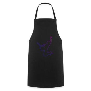 guitare guitare guitare acoustique dames - Tablier de cuisine - noir - Devant - AI Model Male 185 dark (185cm)