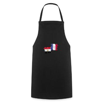 Egypt France Flag French Egyptians - Cooking Apron - black - Front - AI Model Male 185 dark (185cm)