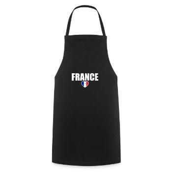 France France French Proud Frenchman - Cooking Apron - black - Front - AI Model Male 185 dark (185cm)