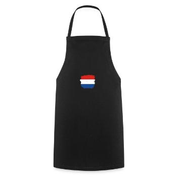Pays-Bas Drapeau néerlandais néerlandais - Tablier de cuisine - noir - Devant - AI Model Male 185 dark (185cm)