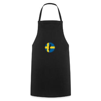 Schweden Karte Schwedische Flagge Stolzer Schwede - Kochschürze - Schwarz - Vorne - AI Model Male 185 dark (185cm)