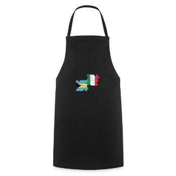 Bahamas Italie Drapeau Bahamaer italien - Tablier de cuisine - noir - Devant - AI Model Male 185 dark (185cm)