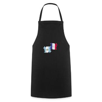 Guatemala France Vintage Flag Guatemalan - Cooking Apron - black - Front - AI Model Male 185 dark (185cm)