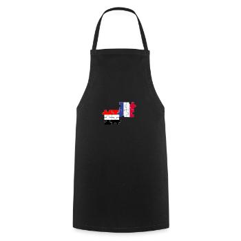 Jemen Frankreich Flagge Französisch Jemenit - Kochschürze - Schwarz - Vorne - AI Model Male 185 dark (185cm)