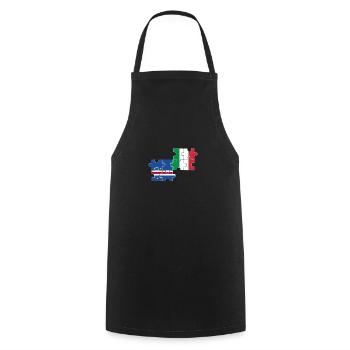 Cape Verde Italy Flag Italian Cape Verde - Cooking Apron - black - Front - AI Model Male 185 dark (185cm)