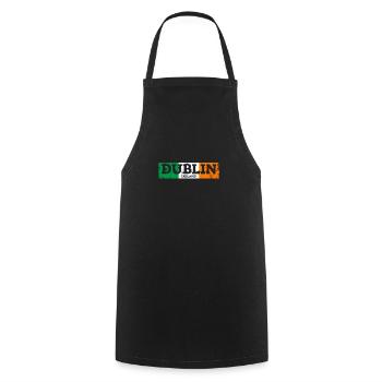 Dublin Vintage Irlande Drapeau irlandais Irlandais - Tablier de cuisine - noir - Devant - AI Model Male 185 dark (185cm)