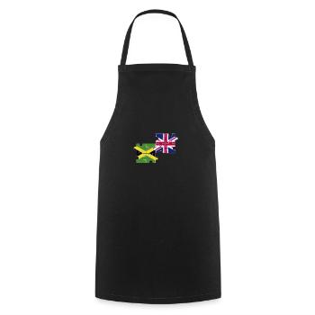 Jamaika UK Flagge Britisch Jamaikanisch - Kochschürze - Schwarz - Vorne - AI Model Male 185 dark (185cm)