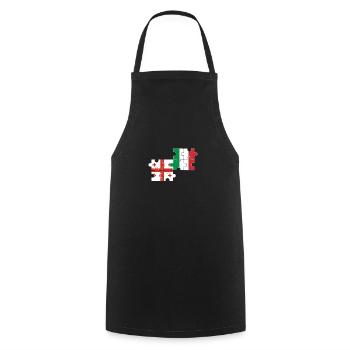 Georgia Italy Flag Italian Georgian - Cooking Apron - black - Front - AI Model Male 185 dark (185cm)