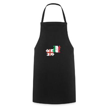 Géorgie Italie Vintage Flag Géorgien - Tablier de cuisine - noir - Devant - AI Model Male 185 dark (185cm)