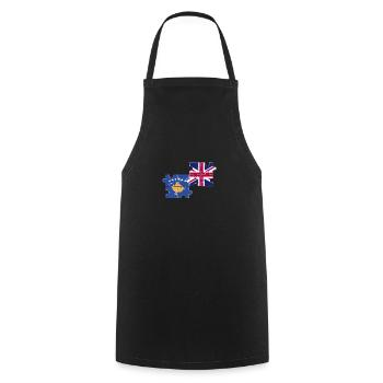 Kosovo UK Flag British Kosovar - Cooking Apron - black - Front - AI Model Male 185 dark (185cm)