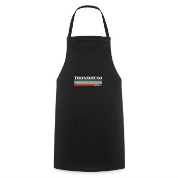 Trondheim Norway Retro Vintage Norwegen - Cooking Apron - black - Front - AI Model Male 185 dark (185cm)