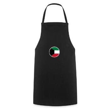 Kuwait Vintage Kuwaitische Flagge Kuwaiter - Kochschürze - Schwarz - Vorne - AI Model Male 185 dark (185cm)