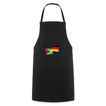 Guyane Allemagne Vintage drapeau allemand guyanais - Tablier de cuisine - noir - Devant - AI Model Male 185 dark (185cm)