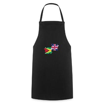 Guyane Royaume-Uni Drapeau Guyanais britannique - Tablier de cuisine - noir - Devant - AI Model Male 185 dark (185cm)