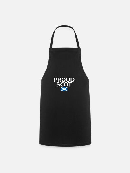 Proud Scot Scotland Scottish Flag Scot - Cooking Apron - black