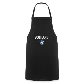 Scotland Schottland Vintage Karte Flagge Schotte - Kochschürze - Schwarz - Vorne - AI Model Male 185 dark (185cm)