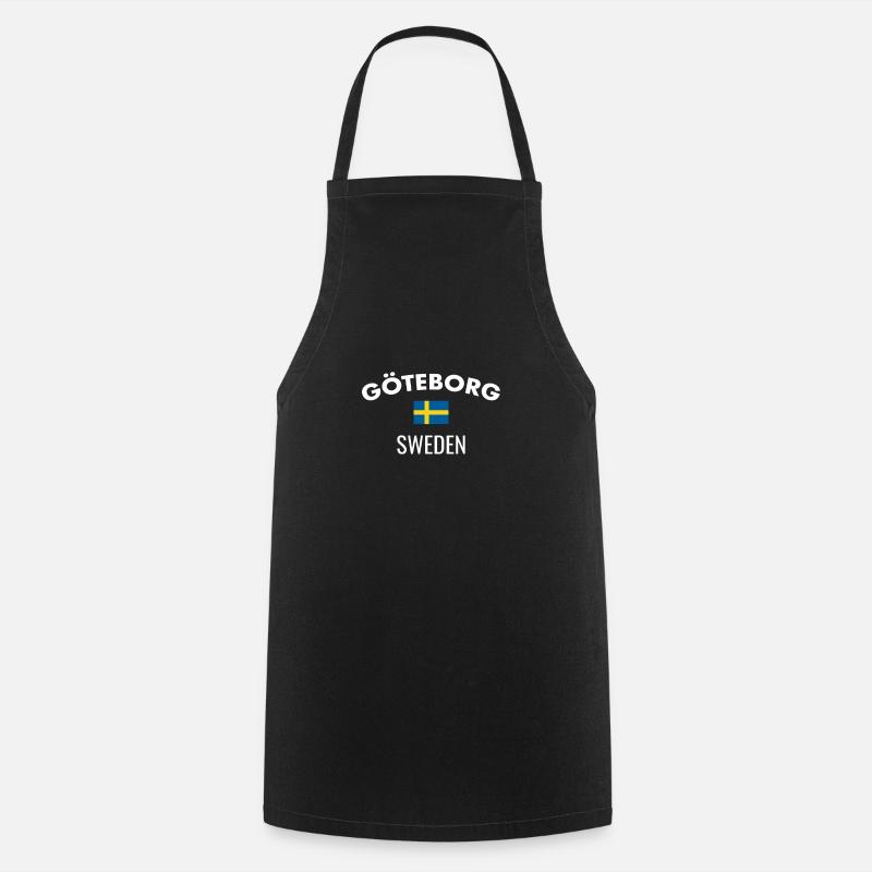 Göteborg, Suède, Suède, Suède, Suède - Tablier de cuisine - noir