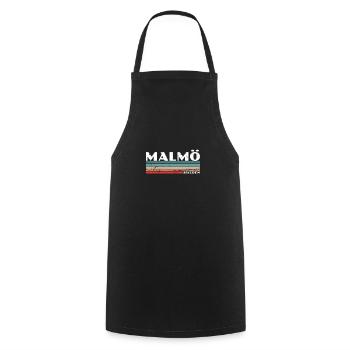 Malmö Sweden Vintage Schweden Retro Schwede - Kochschürze - Schwarz - Vorne - AI Model Male 185 dark (185cm)