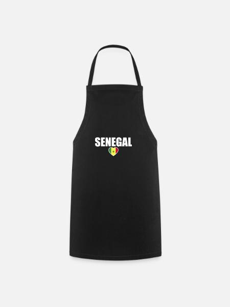 Sénégal Drapeau Sénégal Sénégal - Tablier de cuisine - noir