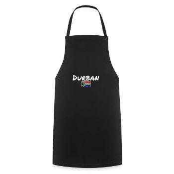 Durban Vintage South Africa South Africa Flag - Cooking Apron - black - Front - AI Model Male 185 dark (185cm)