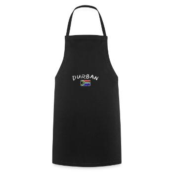 Durban Vintage South Africa South African Flag - Cooking Apron - black - Front - AI Model Male 185 dark (185cm)