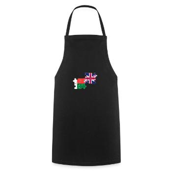 Madagascar UK Flag British Malagasy - Cooking Apron - black - Front - AI Model Male 185 dark (185cm)