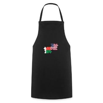 Madagascar USA Flag American Malagasy - Cooking Apron - black - Front - AI Model Male 185 dark (185cm)