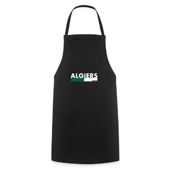 Algiers Algeria Algerian Flag Algerian - Cooking Apron - black - Front - AI Model Male 185 dark (185cm)