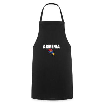 Armenia Map Armenia Armenian Flag Armenian - Cooking Apron - black - Front - AI Model Male 185 dark (185cm)