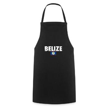 Belize Vintage Belizische Flagge Belizer - Kochschürze - Schwarz - Vorne - AI Model Male 185 dark (185cm)