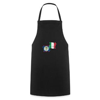 Belize Italien Vintage Flagge Belizer - Kochschürze - Schwarz - Vorne - AI Model Male 185 dark (185cm)