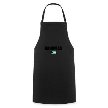 Bahamas Drapeau des Bahamas Bahama - Tablier de cuisine - noir - Devant - AI Model Male 185 dark (185cm)