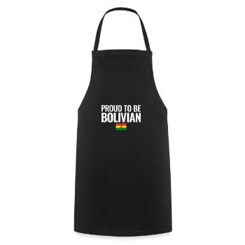 Fier d’être bolivien Bolivie Drapeau bolivien - Tablier de cuisine - noir - Devant - AI Model Male 185 dark (185cm)