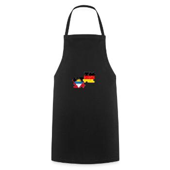 Antigua-et-Barbuda Allemagne Drapeau Antigua - Tablier de cuisine - noir - Devant - AI Model Male 185 dark (185cm)