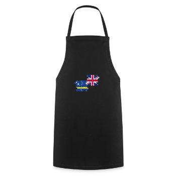 Curaçao Drapeau du Royaume-Uni - Tablier de cuisine - noir - Devant - AI Model Male 185 dark (185cm)