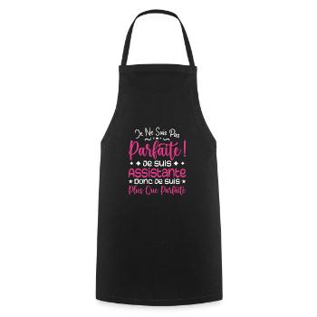 A more than perfect assistant, a dream job - Cooking Apron - black - Front - AI Model Male 185 dark (185cm)