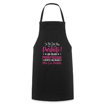 A more than perfect Mistress, a dream job - Cooking Apron - black - Front - AI Model Male 185 dark (185cm)