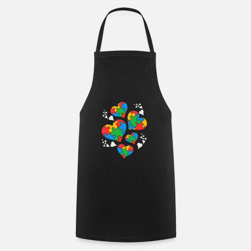 Autism Awareness - Cooking Apron - black