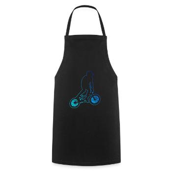 bmx bike men bike bmx women bmx boys - Cooking Apron - black - Front - AI Model Male 185 dark (185cm)
