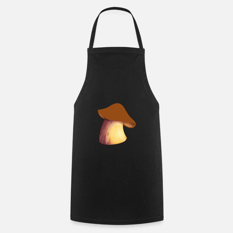 Champignons champignons champignons champignons champignons champignons - Tablier de cuisine - noir