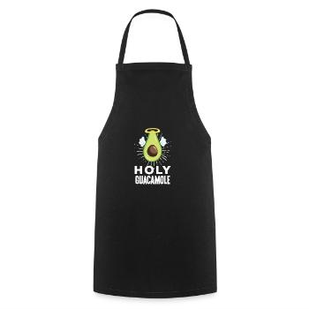 Flying Avocado Angel Cute Heaven Guacamole Fruit - Cooking Apron - black - Front - AI Model Male 185 dark (185cm)
